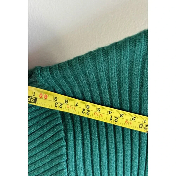 Gibsonlook Womens Pullover Long Sleeve Classic Turtleneck Sweater Green Sz S - Picture 4 of 7